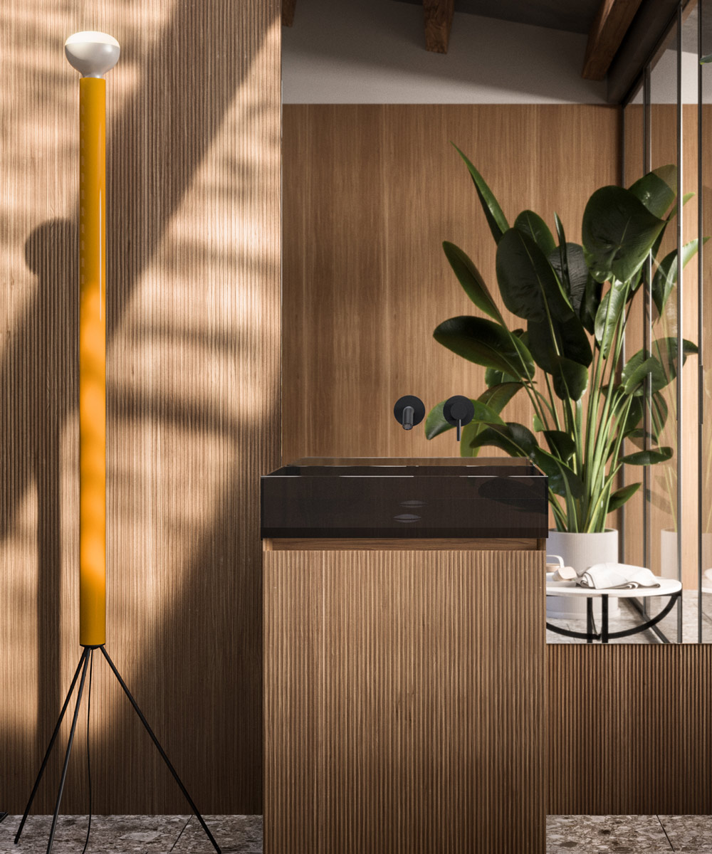 Meuble de salle de bain ligne Essenziale Projetto Bagno de Itlas
